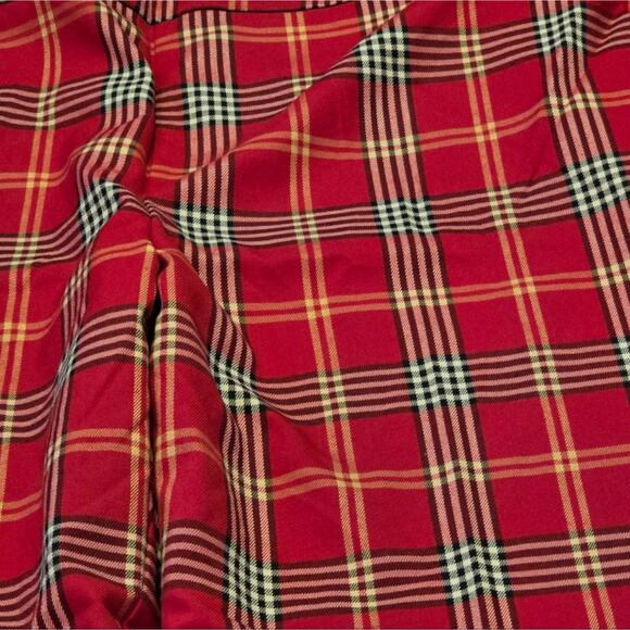 Chaus Red and White Plaid Pull‎ On Straight Leg Pants Plus Size XXL NEW - Picture 9 of 14